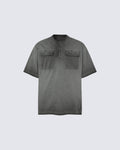 Utility Vintage Washed Double Pocket Henley Tee