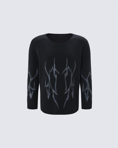GRYFT Gothic Graphic Sweater
