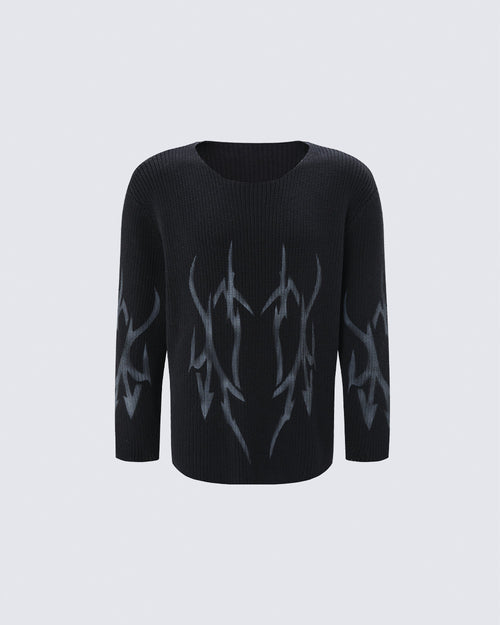 GRYFT Gothic Graphic Sweater