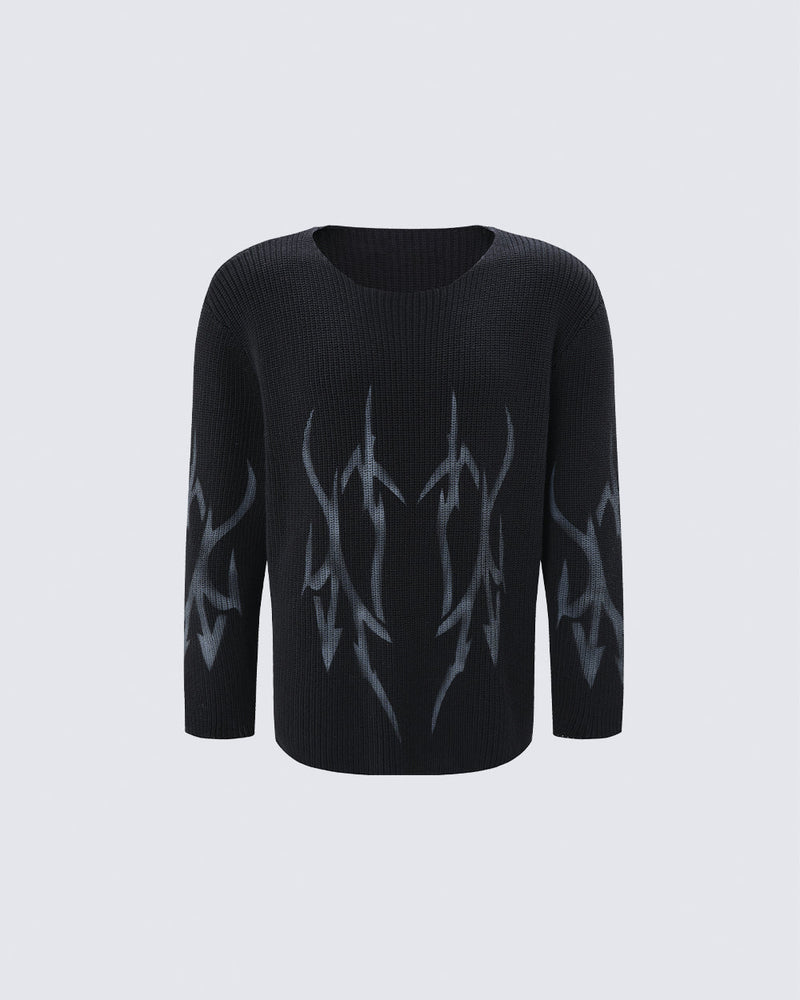 GRYFT Gothic Graphic Sweater