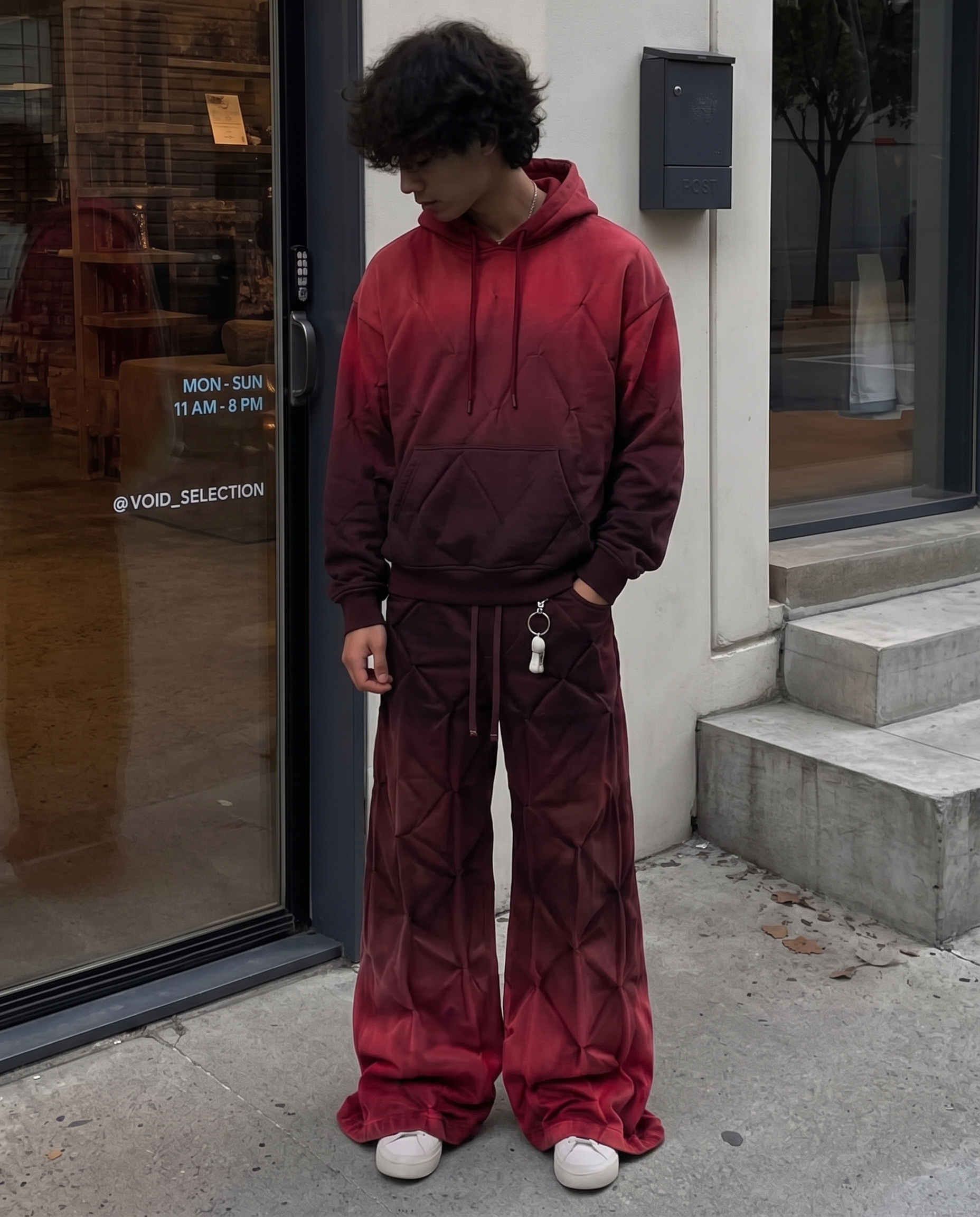 GRYFT RED RUST Series | Structural Wide Leg Pants