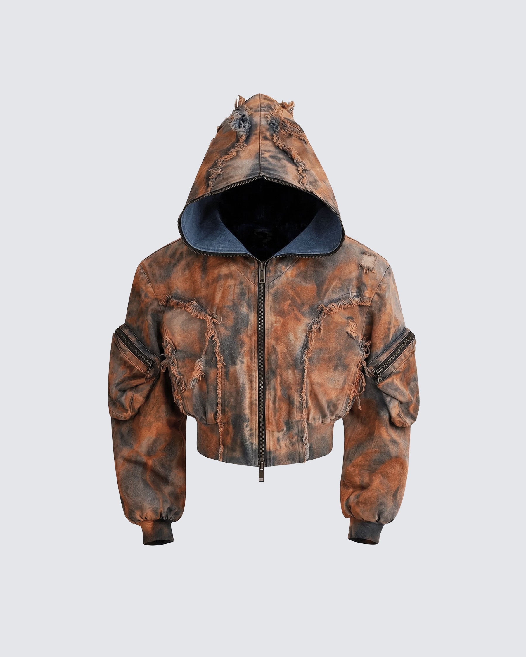 Wasteland Hooded Mud-Dye Jacket