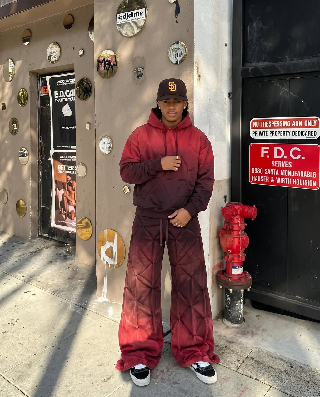 GRYFT RED RUST Series | Structural Oversized Hoodie