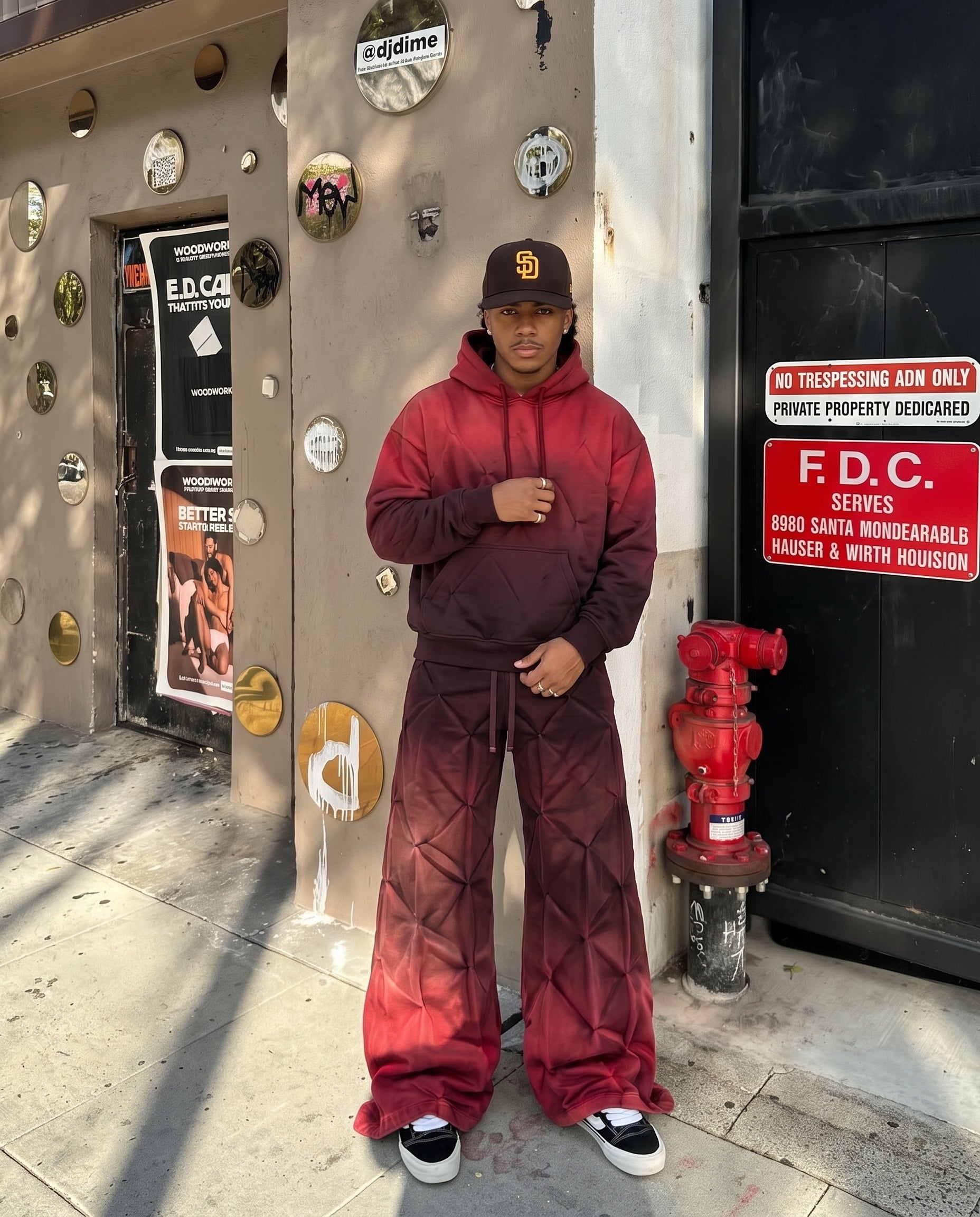 GRYFT RED RUST Series | Structural Oversized Hoodie