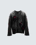 GRYFT RED RUST Series | Distressed Raglan Long Sleeve