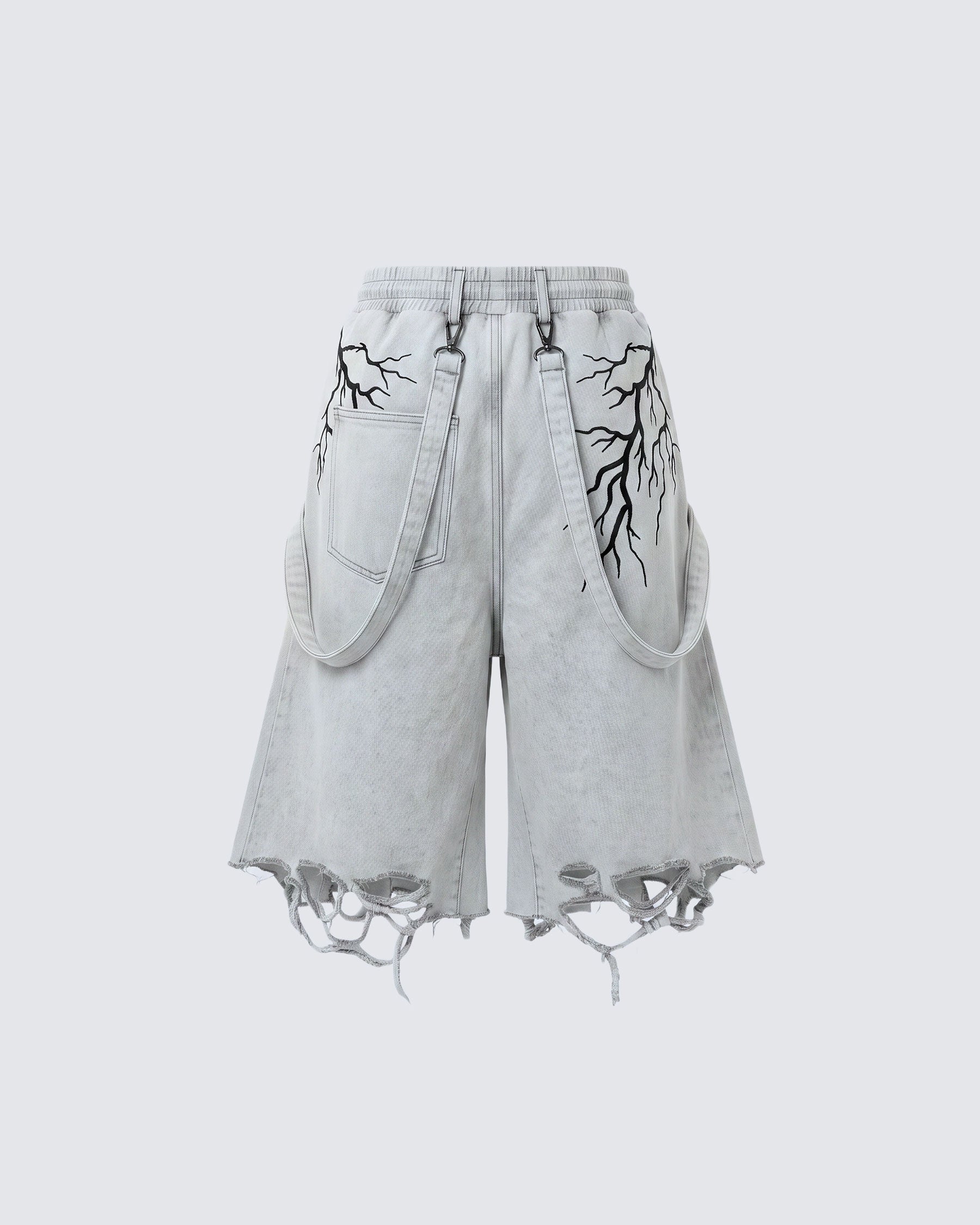 LIGHTNING Series | New Strap Wide-Leg Shorts