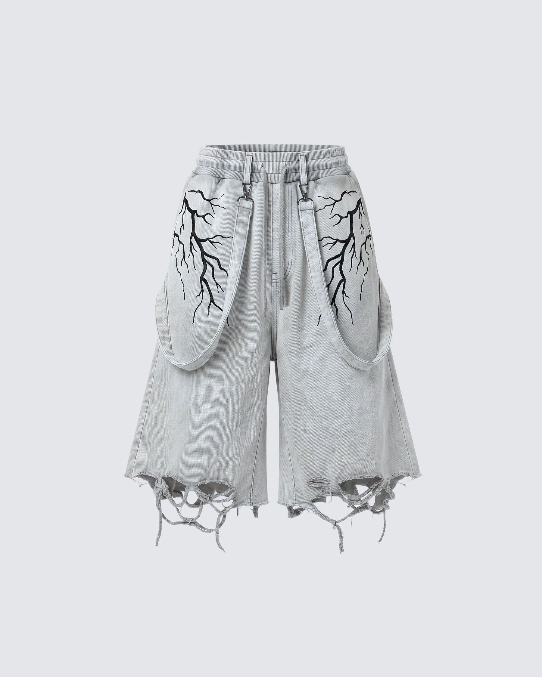 LIGHTNING Series | New Strap Wide-Leg Shorts