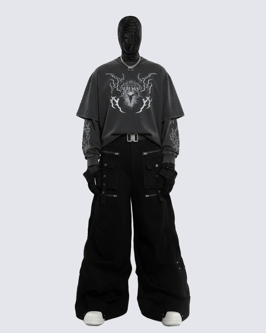 Graphic Oversized Long Sleeve T-shirt