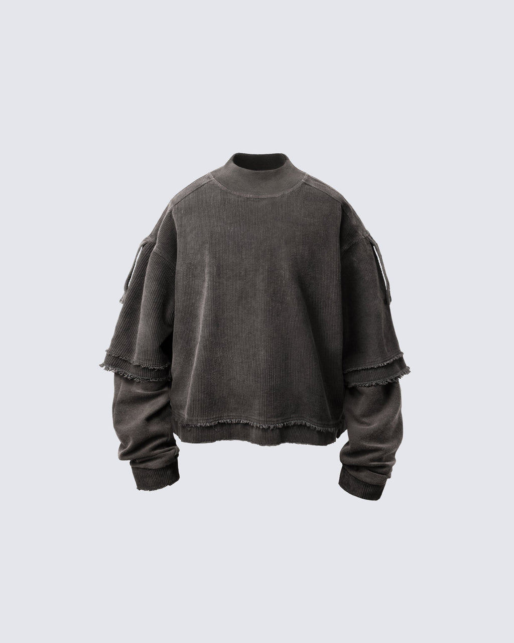 GRYFT Patchwork Distressed Sweatshirt