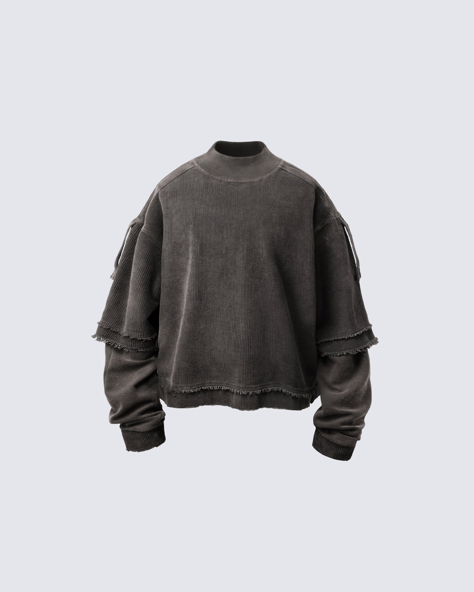 GRYFT Patchwork Distressed Sweatshirt